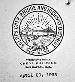 Bridging the Gate - Logo 1933