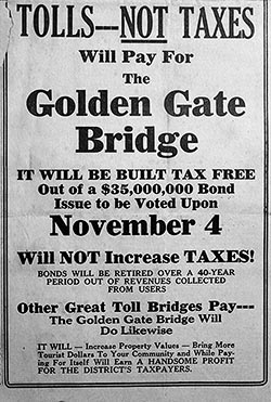 Bridging the Gate - Tolls Not Taxes
