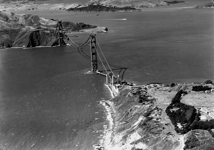Spinning The Main Cables The History Of The Design And Construction Golden Gate